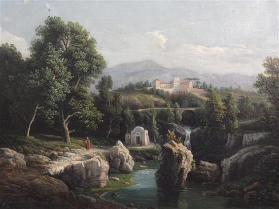 W S Esse (19th C.) Italian landscapes, 15.75 x 20.25in.